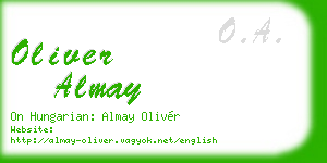 oliver almay business card